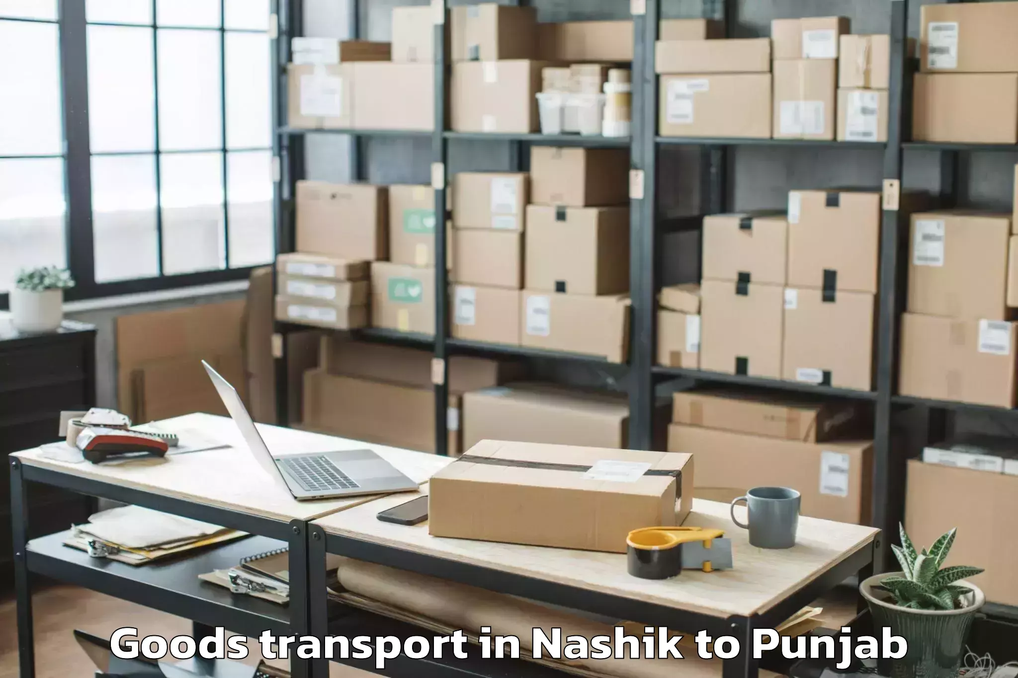 Easy Nashik to Khadur Sahib Goods Transport Booking